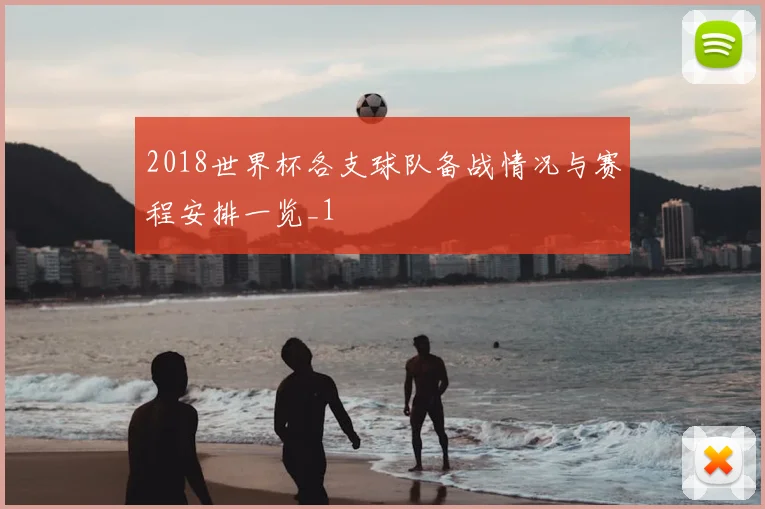 2018世界杯各支球队备战情况与赛程安排一览_1